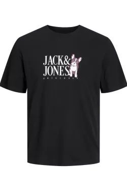 Jack & Jones Siyah Erkek Tshirt 12245196